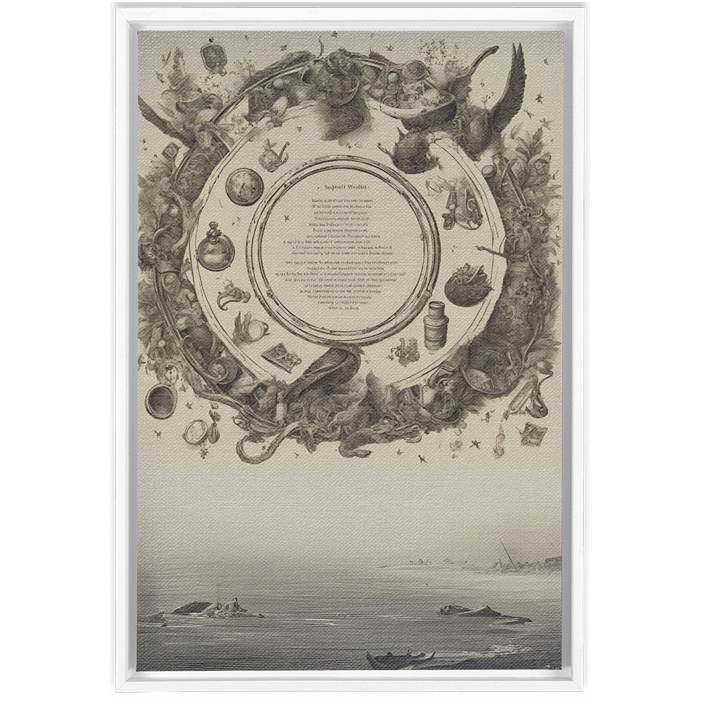Wealth Spell Framed Canvas Wraps