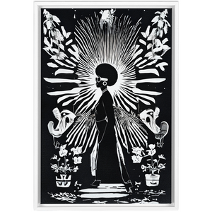 Black Sunshine West Framed Canvas Wraps