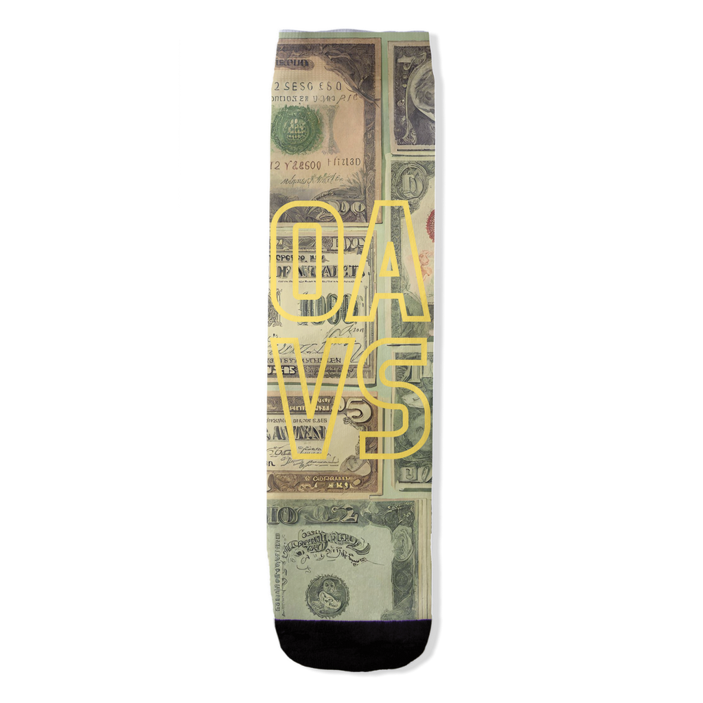 AACC Money Steps All-Over Print Socks