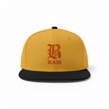 Load image into Gallery viewer, B HAM Snapback Hat Orange
