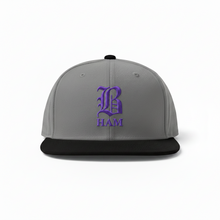 Load image into Gallery viewer, B HAM Snapback Hat Purple
