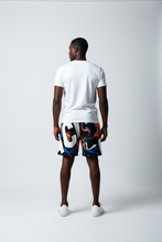 Load image into Gallery viewer, AACC #E8621 Unisex Cotton Long Shorts model back view
