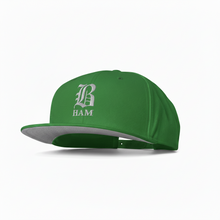 Load image into Gallery viewer, B HAM Snapback Hat (White)