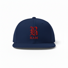 Load image into Gallery viewer, B HAM Snapback Hat Red