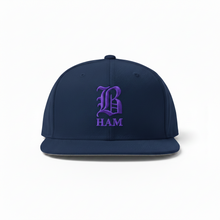 Load image into Gallery viewer, B HAM Snapback Hat Purple