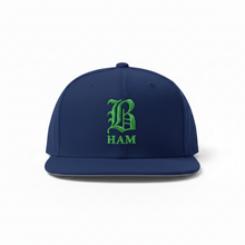 Load image into Gallery viewer, B HAM Snapback Hat Green