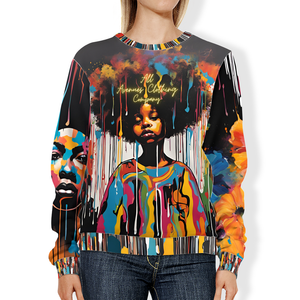Painted Faces # 2 All-Over Print Sweatshirts