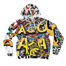 Load image into Gallery viewer, OAVS Scrabble All-Over Print Pullover Hoodies