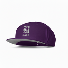 Load image into Gallery viewer, B HAM Snapback Hat (White)