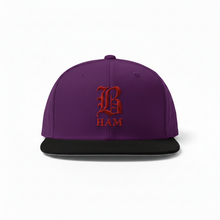 Load image into Gallery viewer, B HAM Snapback Hat Orange