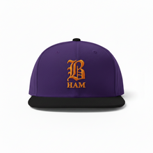 Load image into Gallery viewer, B HAM Snapback Hat Orange