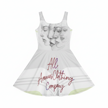 Load image into Gallery viewer, AACC "Trois Visages" Skater Dress — The Faces Collection