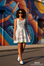 Load image into Gallery viewer, AACC "Trois Visages" Skater Dress — The Faces Collection