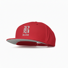 Load image into Gallery viewer, B HAM Snapback Hat (White)