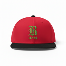 Load image into Gallery viewer, B HAM Snapback Hat Green