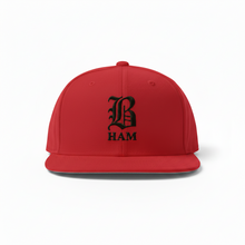 Load image into Gallery viewer, B HAM Snapback Hat Black