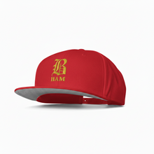 Load image into Gallery viewer, B HAM Snapback Hat ( Gold )