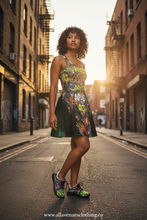 Load image into Gallery viewer, Skater Dress #3 + Graffiti Walk Shoes Lifestyle