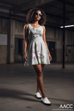 Load image into Gallery viewer, AACC "Trois Visages" Skater Dress — The Faces Collection