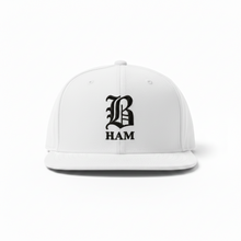 Load image into Gallery viewer, B HAM Snapback Hat Black