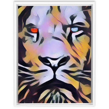 Load image into Gallery viewer, Lion Face Custom Art Framed Canvas Wraps