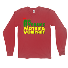 Load image into Gallery viewer, All Avenues Clothing Company Green and Gold Love, Long Sleeve Shirts