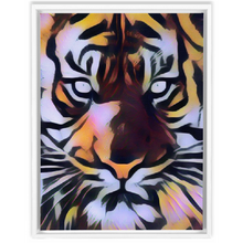 Load image into Gallery viewer, Tiger Eyes Custom Art Framed Canvas Wraps