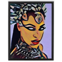 Load image into Gallery viewer, Queen of The Night Custom Art Framed Canvas Wraps