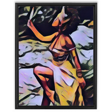 Load image into Gallery viewer, Woman In The Mirror Custom Art Framed Canvas Wraps