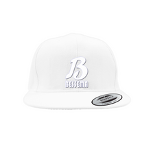 Load image into Gallery viewer, BIG BESSEMA White Snapback Caps