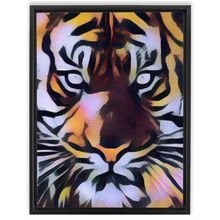 Load image into Gallery viewer, Tiger Eyes Custom Art Framed Canvas Wraps