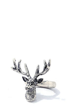 Load image into Gallery viewer, Chic modern stretchable deer ring