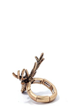Load image into Gallery viewer, Chic modern stretchable deer ring