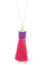 Load image into Gallery viewer, Tassel Pendant Necklace