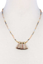 Load image into Gallery viewer, Modern Triple Tassel Beaded Necklace