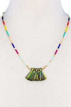 Load image into Gallery viewer, Modern Triple Tassel Beaded Necklace