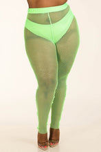 Load image into Gallery viewer, Panty Lined Mesh Leggings