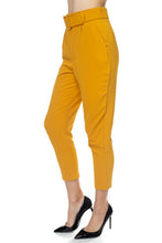 Load image into Gallery viewer, Crinkled Belted Skinny Pants
