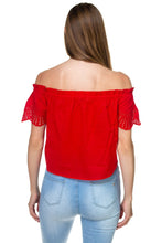 Load image into Gallery viewer, Off Shoulder Cutout Sleeve Top