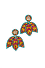 Load image into Gallery viewer, Seed Bead Post Drop Earring