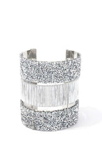 Load image into Gallery viewer, Textured Beaded Cuff Bracelet