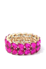Load image into Gallery viewer, Teardrop Shape Rhinestone Stretch Bracelet