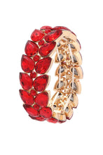 Load image into Gallery viewer, Teardrop Shape Rhinestone Stretch Bracelet