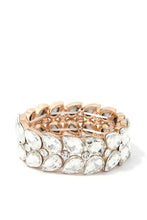 Load image into Gallery viewer, Teardrop Shape Rhinestone Stretch Bracelet