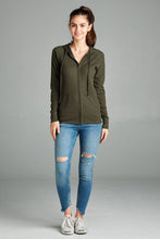 Load image into Gallery viewer, Long Sleeve Thermal Hoodie Jacket