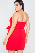 Load image into Gallery viewer, Plus Size Sleeveless Mock Wrap Mini Chic Dress