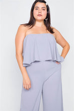 Load image into Gallery viewer, Plus Size Off-the-shoulder Flounce Wide Leg Jumpsuit
