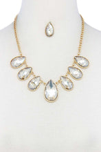 Load image into Gallery viewer, Teardrop Shape Rhinestone Necklace