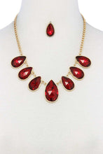 Load image into Gallery viewer, Teardrop Shape Rhinestone Necklace