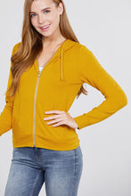 Load image into Gallery viewer, Long Sleeve Zipper French Terry Jacket W/ Kangaroo Pocket